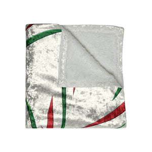 Candy Cane Throw Cozy Holiday Blanket Decor