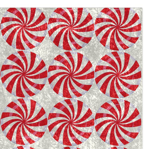 Peppermints Festive Christmas Throw Blanket