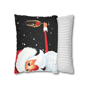 throw pillow with 'Christmas Santa Party Cute Christmas Cover' design