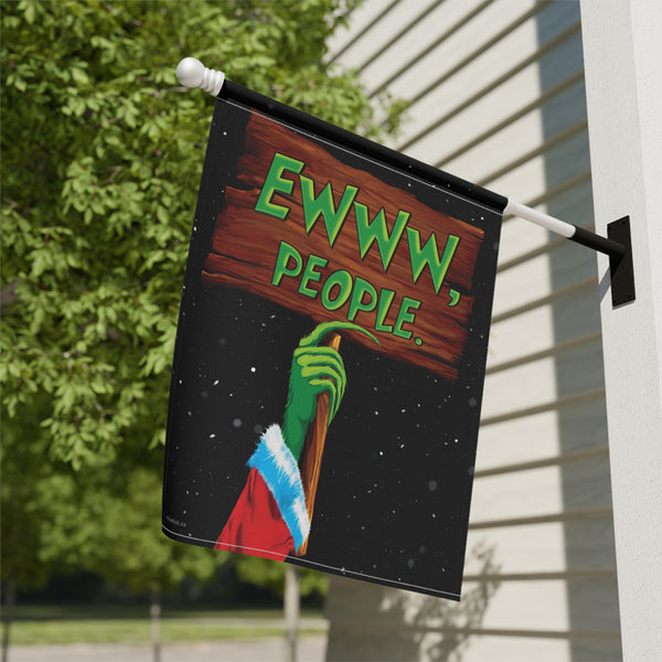 Ewww People Funny Grinch Yard Flag