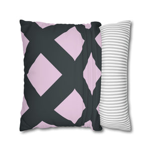 Reversible Lavender & Dark Grey Soft Pillow Cover