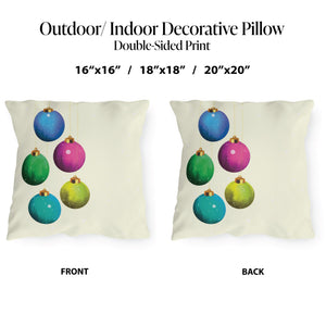 throw pillow with 'Christmas Decor' design