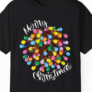 tangled lights merry christmas t-shirt