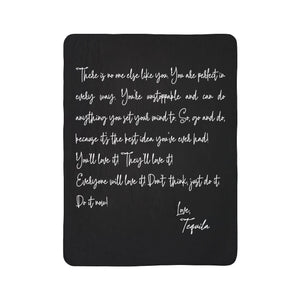 Love Letter Funny Tequila Gift Plush Sherpa Blanket