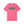 A bright pink short-sleeve t-shirt with a distressed green 'ELM STREET' sign graphic printed across the chest, displayed on a clean white background.