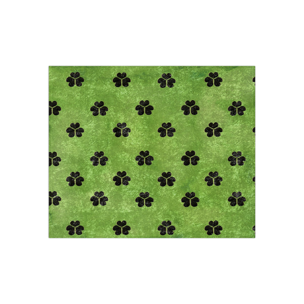 St. Patrick Shamrocks Decorative Throw Blanket