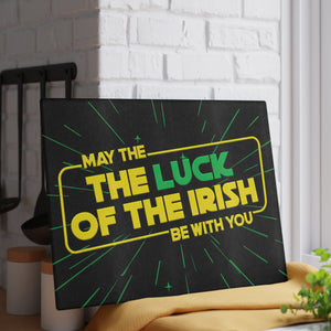 Luck of the Irish Star Wars Parody Glass Cutting Board