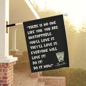 Garden flag with 'Tequila Lovers Sarcastic Funny' design