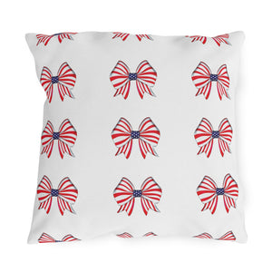 throw pillow with 'Red White & Blue July 4th' design