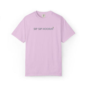 Embroidered Sip Sip Hooray Comfort Colors® T-Shirt