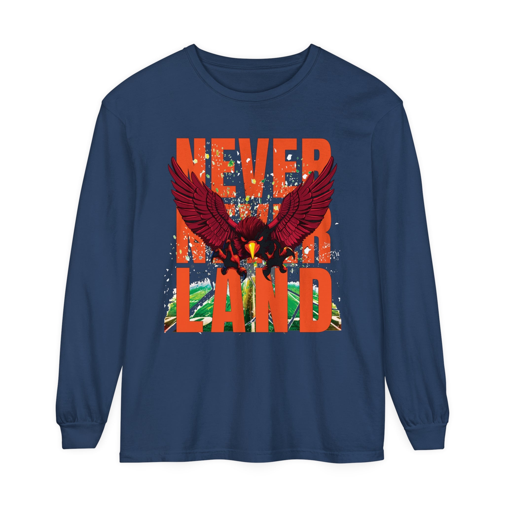 Comfort Colors® Never Never Land Hokies Long Sleeve Tee