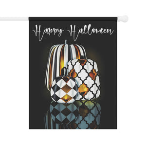 Chic Jack O Lantern Pumpkins Yard Flag