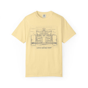 Race Car Blueprint Men's T-Shirt Comfort Colors®