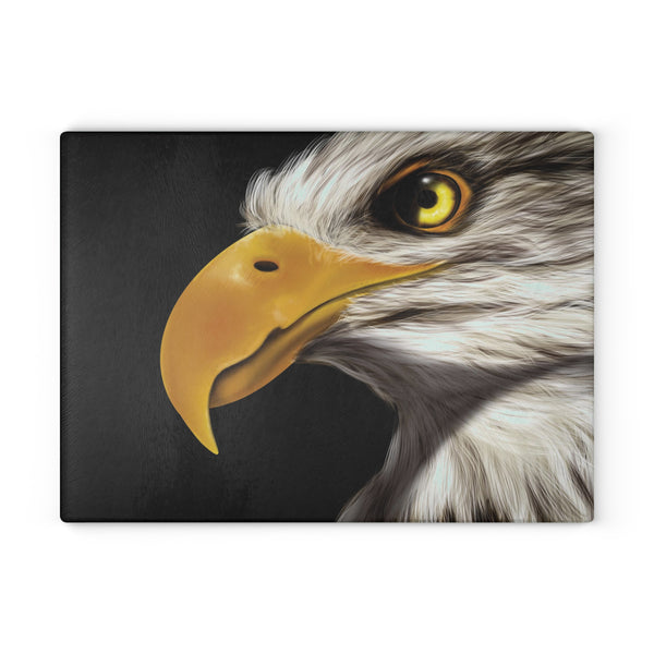 American Bald Eagle Kitchen Decor Glass Cutting Board