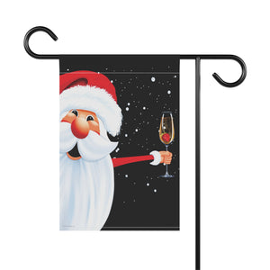 Funny Christmas Flag Champagne Party Santa Holiday Decor