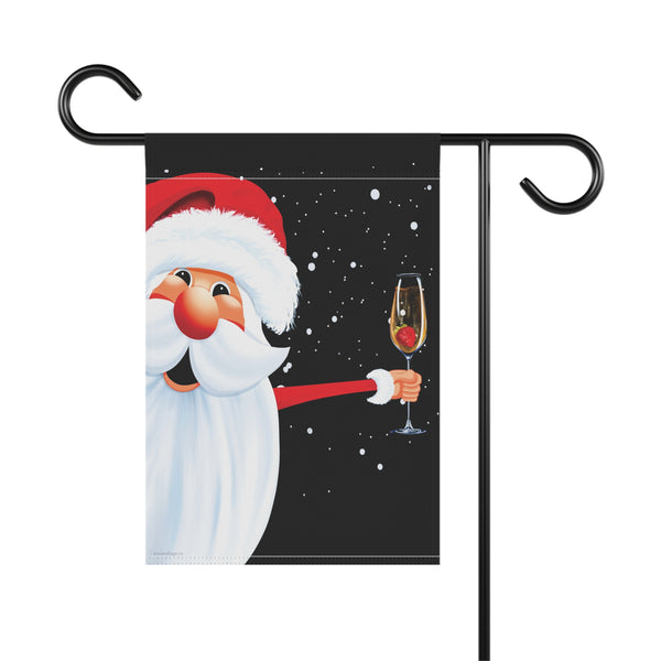 Funny Christmas Flag Champagne Party Santa Holiday Decor