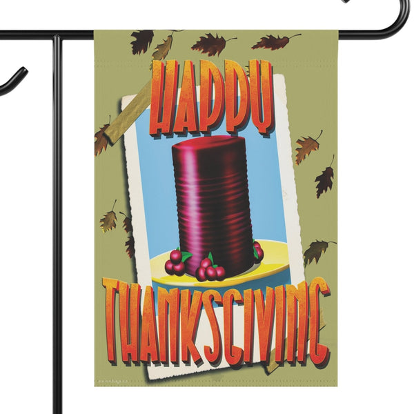 funny retro thanksgiving yard flag