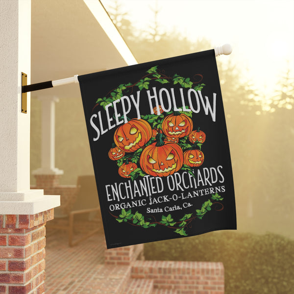 Sleepy Hollow Pumpkin Farms Halloween Yard Flag
