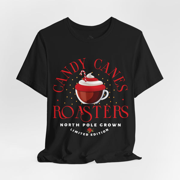 Candy Canes Roasters Christmas Coffee T-Shirt