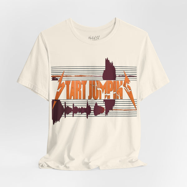 Virginia Tech Metallica Seismograph Chart Start Jumping T-Shirt