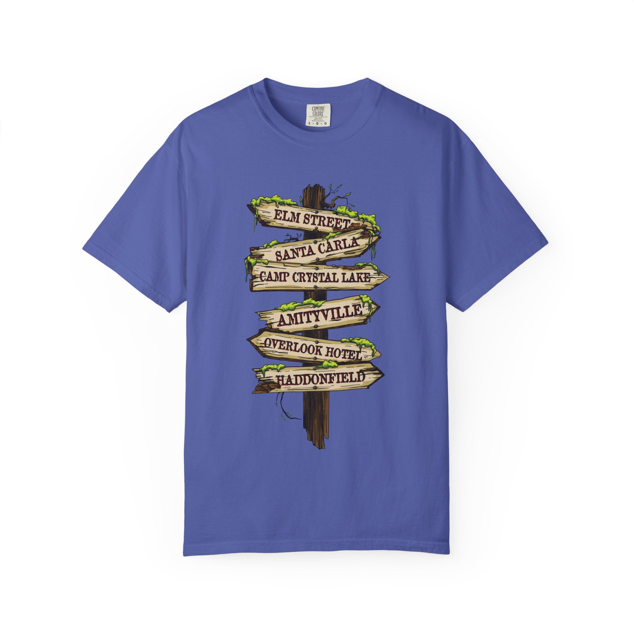 Horror Road Sign Halloween T-Shirt Comfort Colors®