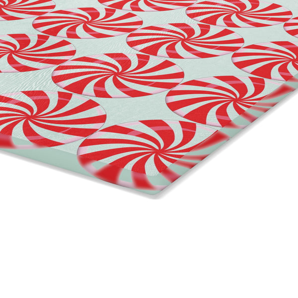 Candy Cane Peppermints Christmas Cutting Board