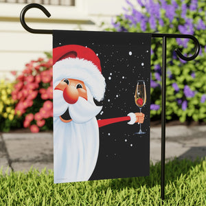 Funny Christmas Flag Champagne Party Santa Holiday Decor