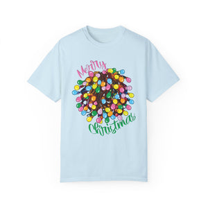 Comfort Colors® Tangled Lights Merry Christmas Funny T-Shirt