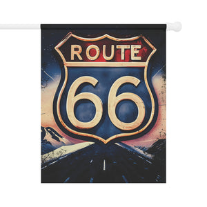 Route 66 Vintage Style Yard Flag