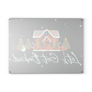 Let's Get Baked Gingerbread Christmas Cutting Board