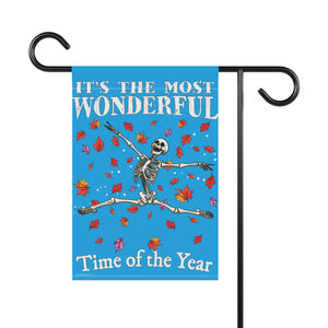 Fall Lovers Funny Halloween Skeleton Yard Flag