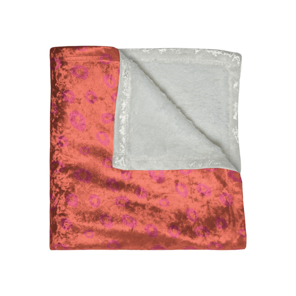 Orange and Pink Modern Decorative Throw Blanket