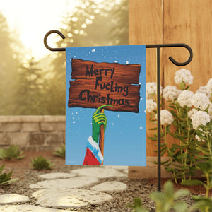 Garden flag with 'Grinch Christmas – Version B' design