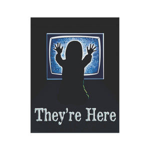 Poltergeist They're Here Halloween Yard Flag