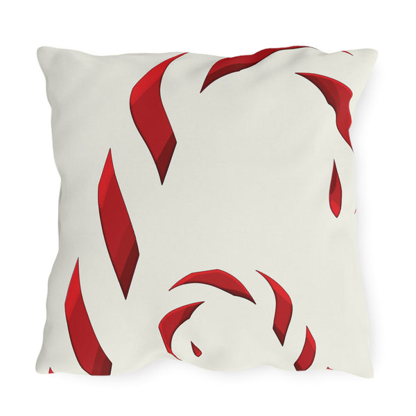 Candy Cane Indoor Outdoor Christmas Throw Pillow