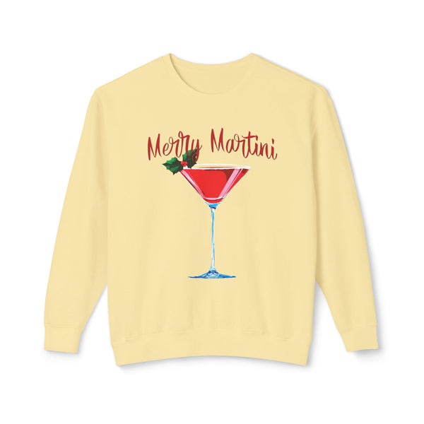 Comfort Colors® Merry Martini Christmas Sweatshirt