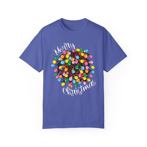 Comfort Colors® Tangled Lights Merry Christmas Funny T-Shirt