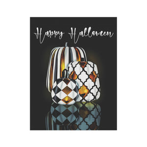 Chic Jack O Lantern Pumpkins Yard Flag