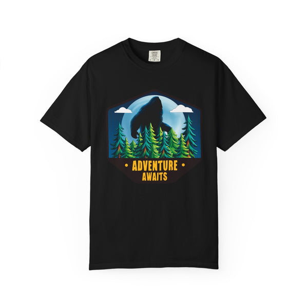 Comfort Colors® Bigfoot Adventure Awaits Funny Camping T-Shirt