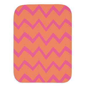 Pink & Orange Newborn Toddler Soft Sherpa Blanket