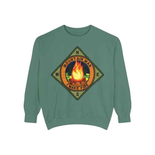 Mountain Man Men's Funny Camping Sweatshirt