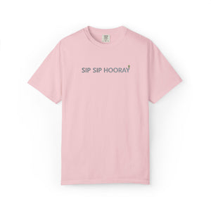 Embroidered Sip Sip Hooray Comfort Colors® T-Shirt
