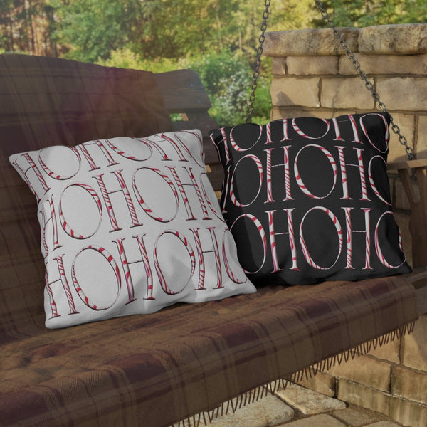 ho ho ho decor christmas throw pillow