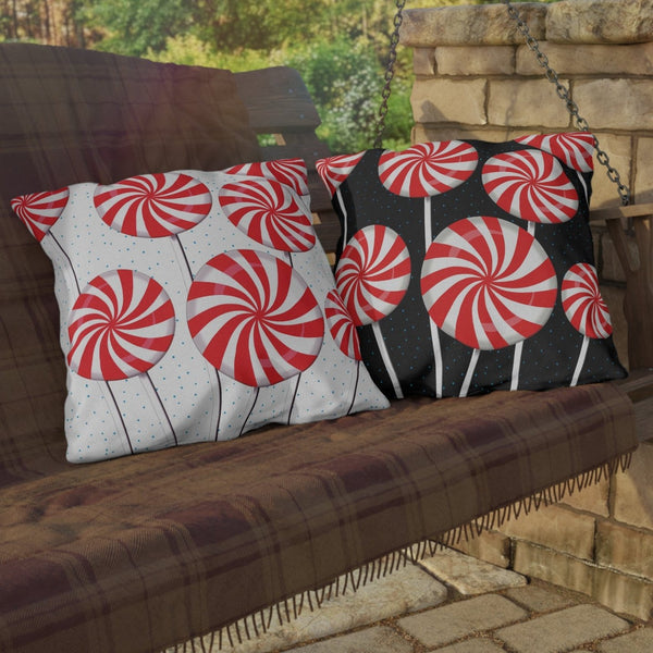 candy cane throw pillow Christmas decorations outdoor