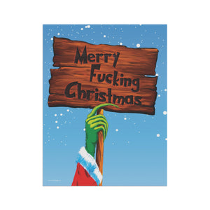 Garden flag with 'Grinch Christmas – Version B' design