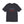 Black t-shirt with embroidered red white and blue text design on a white background