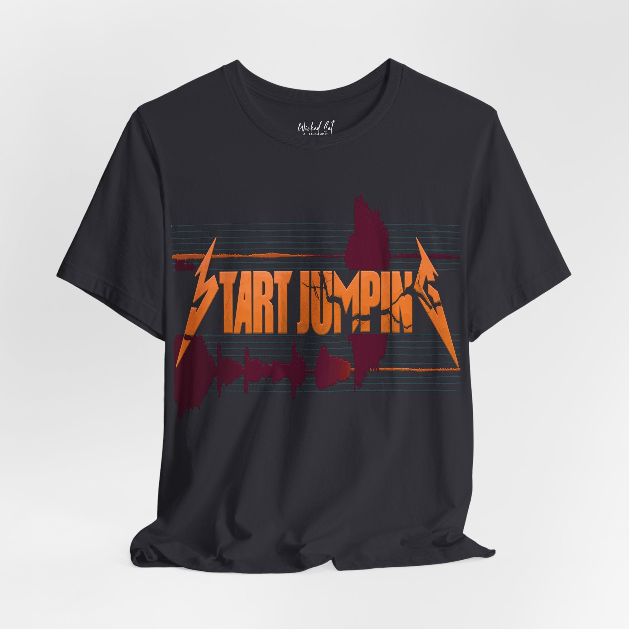 Virginia Tech Metallica Seismograph Chart Start Jumping T-Shirt