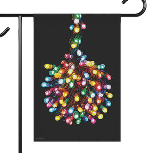 Tangled Lights Funny Christmas Flag