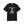 Black t-shirt with a graphic of a skeleton holding a martini with Bone-Jour in bone style lettering at the top.