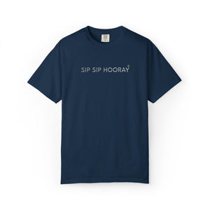 Embroidered Sip Sip Hooray Comfort Colors® T-Shirt